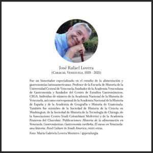 Homenaje a José Rafael Lovera / Petalurgia 2021