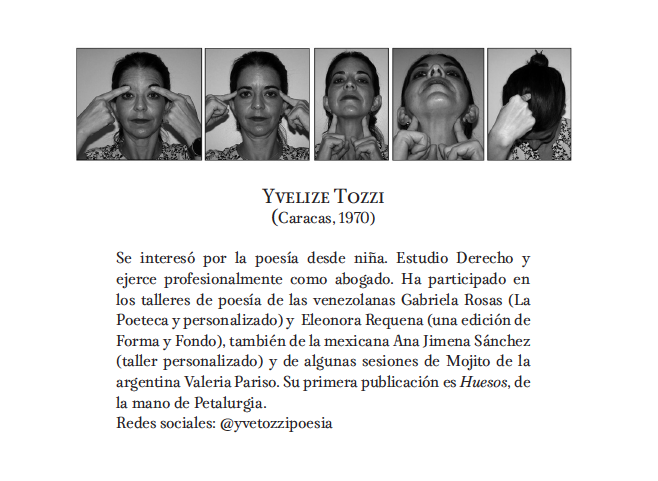 Yvelize Tozzi autora de "Huesos" / Petalurgia 2022