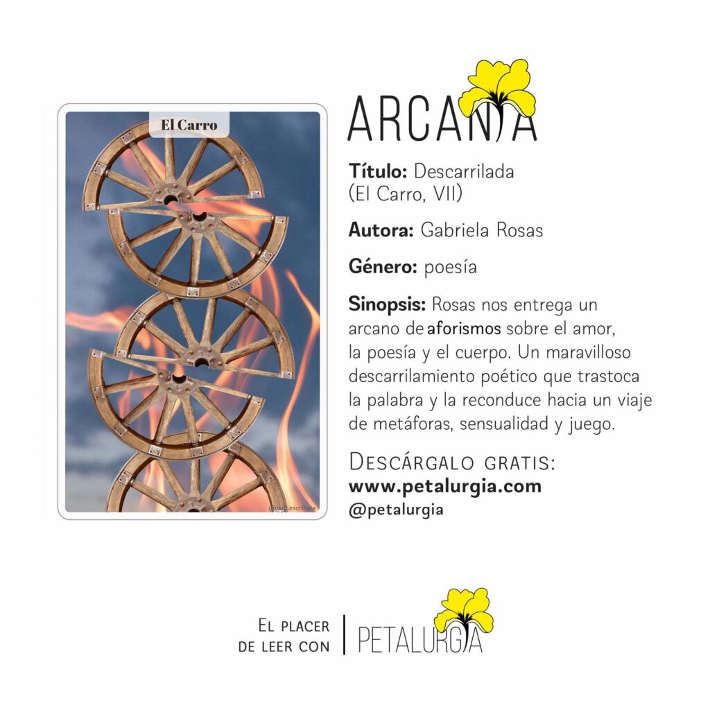 Descarrilada (Arcano VII) de Gabriela Rosas / Petalurgia, 2022